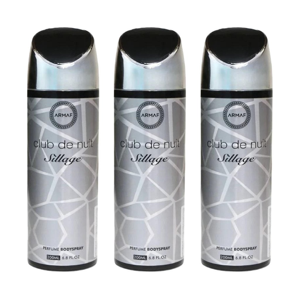 Armaf Club De Nuit Sillage Spray Deodorant Pour Homme - Pack of 3
