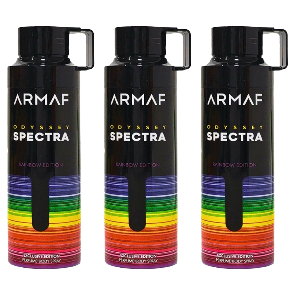 Armaf Odyssey Spectra Body Spray Pour Homme - Pack of 3