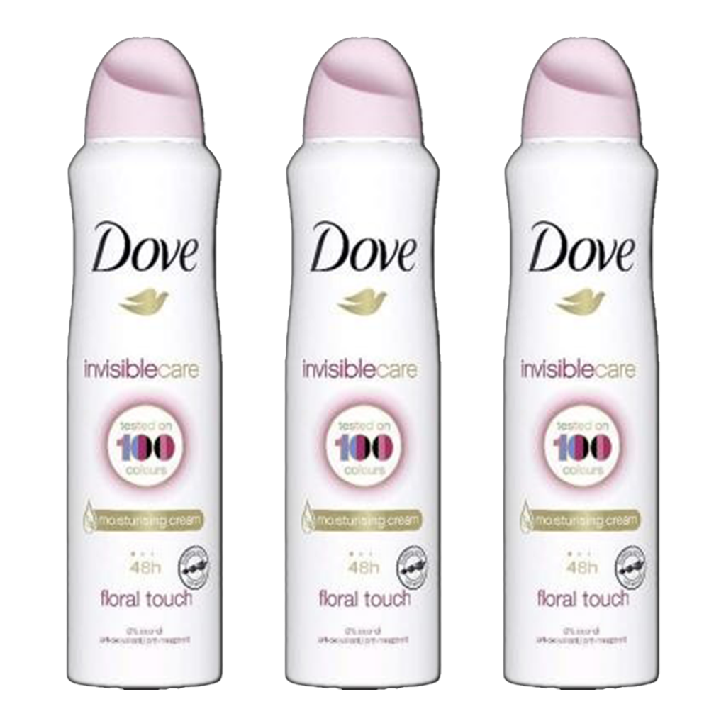 Dove Care Invisible Dry 48H Anti-Perspirant Spray Deodorant For Her - Pack Of 3