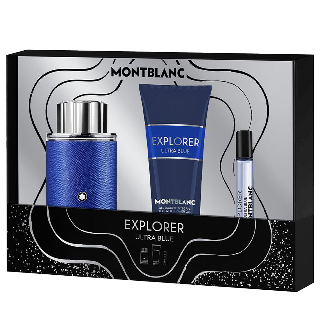 Mont Blanc Explorer Ultra Blue Eau De Parfum Men's Gift Set - 2 Versions