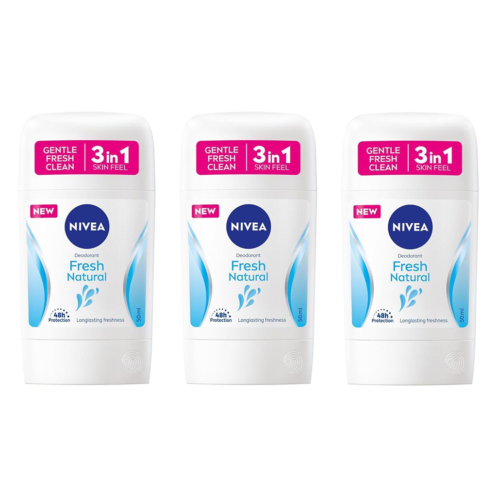 Nivea Fresh Natural Deodorant Stick For Her - Pack of 3