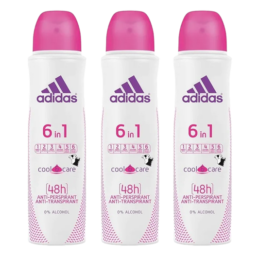 Adidas 6in1 48H Anti-Perspirant Spray Deodorant For Her - Pack Of 3 - Beirut Free Zone