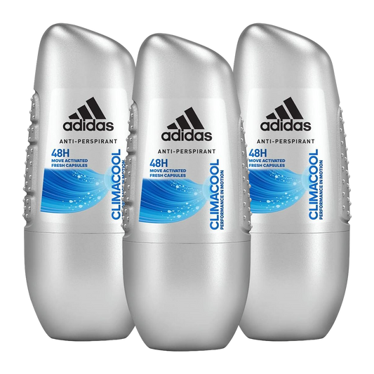 Adidas Climacool 48H Anti-Perspirant Roll-On For Him - Pack Of 3 - Beirut Free Zone