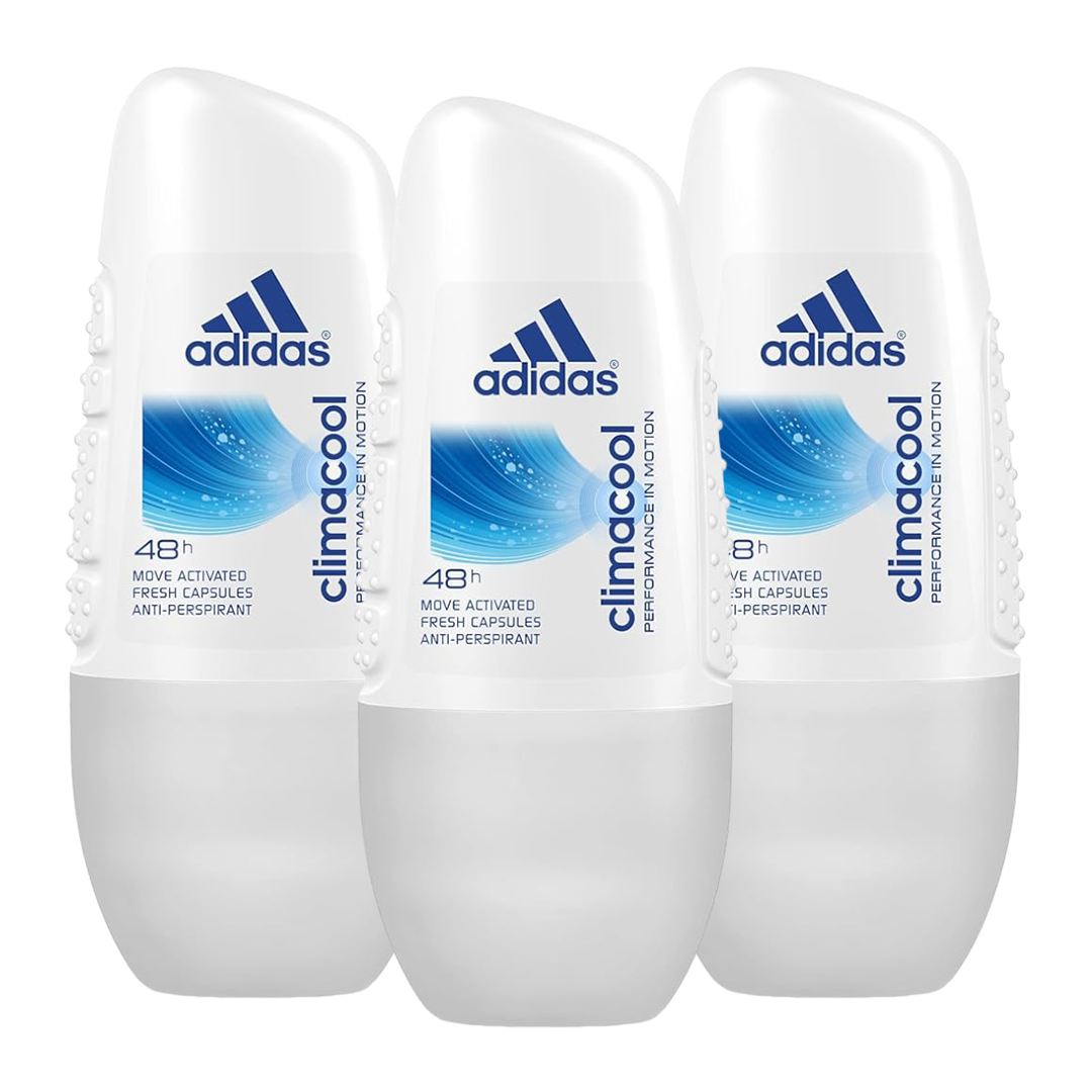 Adidas Climacool 48H Anti-Perspirant Roll-On For Her - Pack Of 3 - Beirut Free Zone