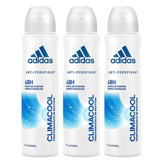 Adidas Climacool 48H Anti-Perspirant Spray Deodorant For Her - Pack Of 3 - Beirut Free Zone