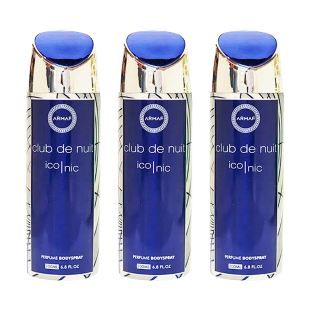 Armaf Club De Nuit Iconic Spray Deodorant Pour Homme - Pack of 3
