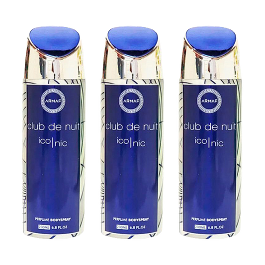 Armaf Club De Nuit Iconic Spray Deodorant Pour Homme - Pack of 3