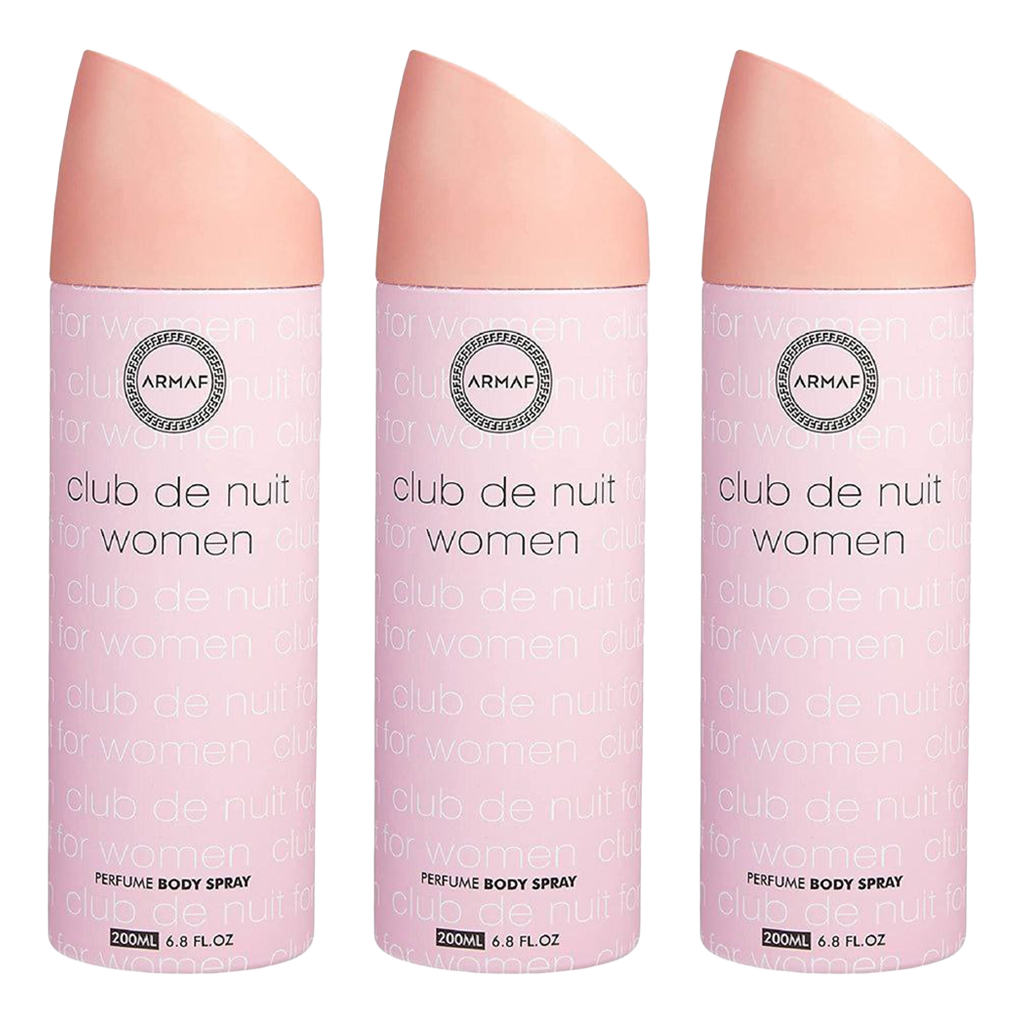 Armaf Club De Nuit Women Spray Deodorant Pour Femme - Pack of 3