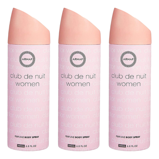 Armaf Club De Nuit Women Spray Deodorant Pour Femme - Pack of 3