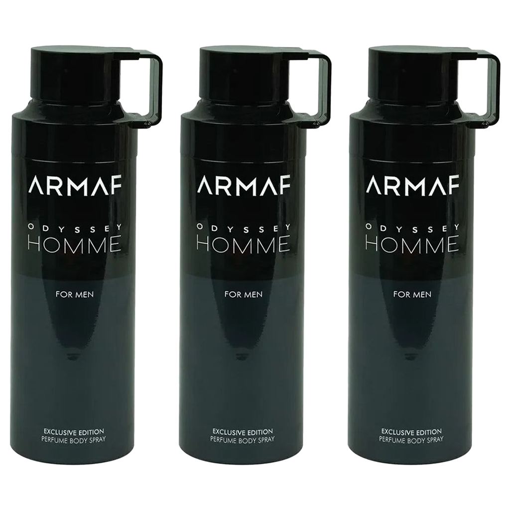 Armaf Odyssey Homme Body Spray Pour Homme - Pack of 3