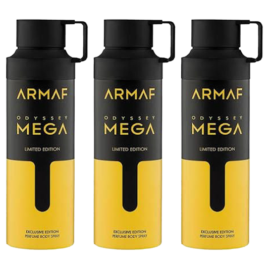 Armaf Odyssey Mega Body Spray Pour Homme - Pack of 3