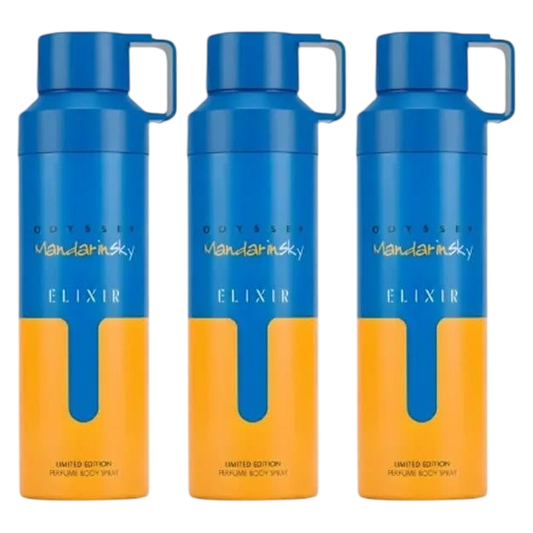 Armaf Mandarin Sky Elixir Body Spray Pour Homme & Femme - Pack of 3
