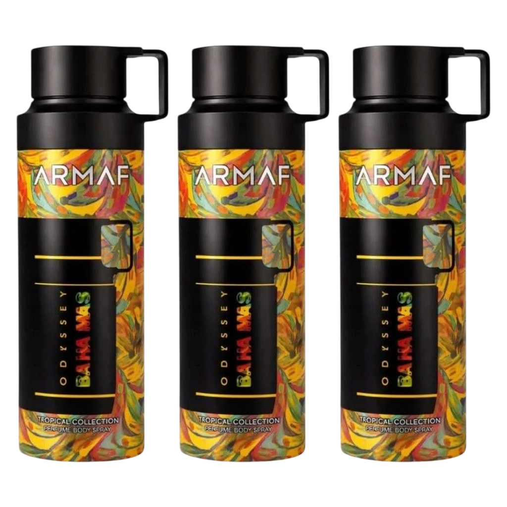 Armaf Odyssey Bahamas Body Spray Pour Homme & Femme - Pack of 3