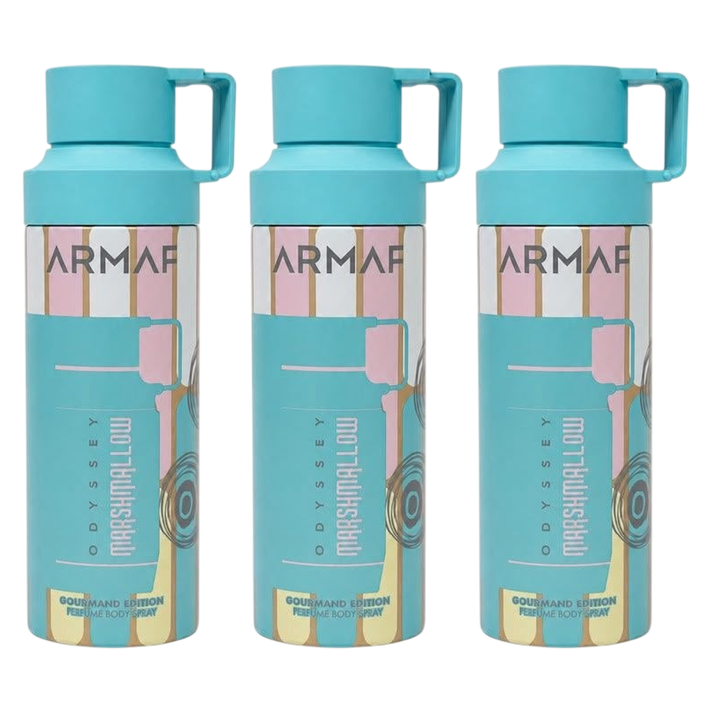 Armaf Odyssey Marshmallow Body Spray Pour Homme & Femme - Pack of 3