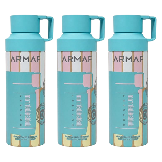 Armaf Odyssey Marshmallow Body Spray Pour Homme & Femme - Pack of 3