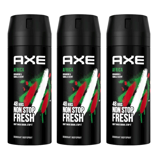 Axe Africa 48H Non Stop Fresh Spray Deodorant For Him - Pack Of 3 - Beirut Free Zone