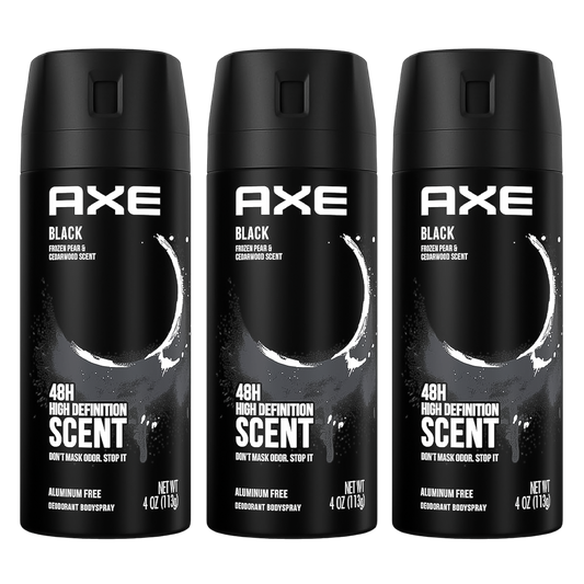 Axe Black 48H High Definition Scent Spray Deodorant For Him - Pack Of 3 - Beirut Free Zone