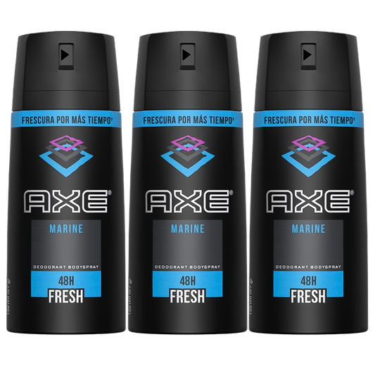 Axe Marine 48H Fresh Spray Deodorant For Him - Pack Of 3 - Beirut Free Zone