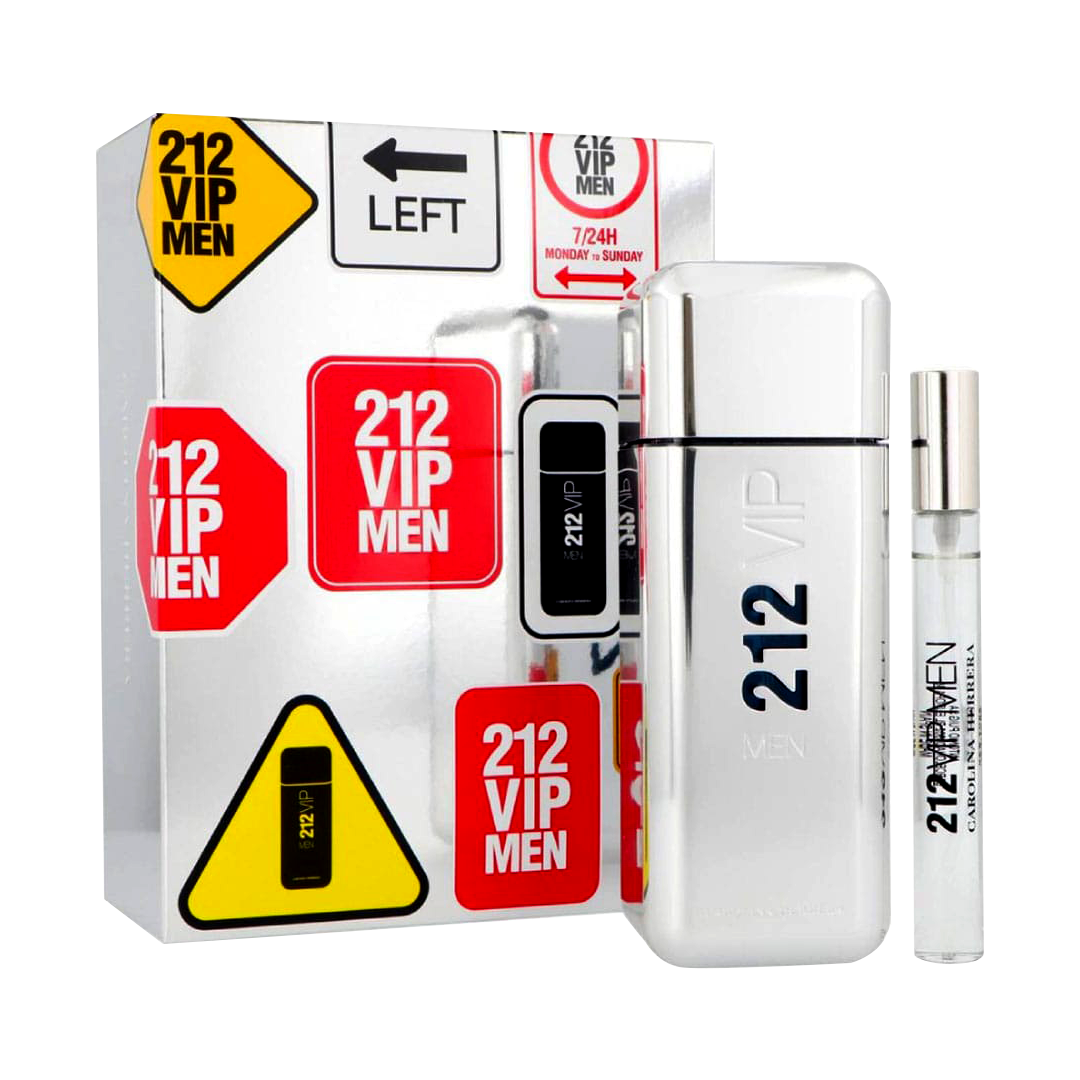 Carolina Herrera 212 VIP Men Eau De Toilette Men's Gift Set