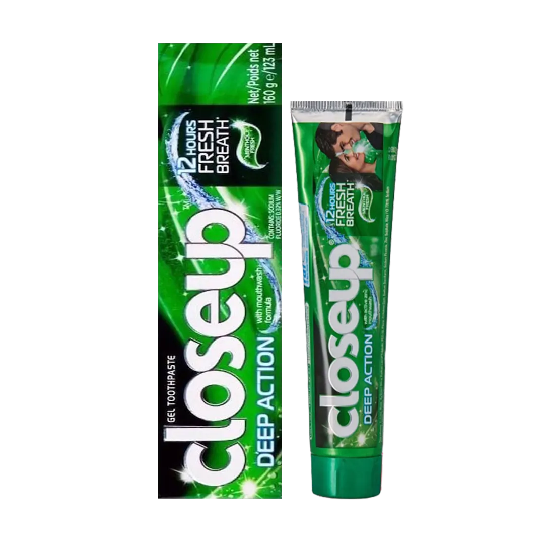 CloseUp Deep Action Menthol Fresh Gel Toothpaste - 123ml