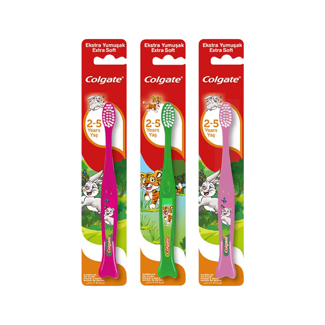 Colgate Kids 2-5 Years Extra soft Toothbrush - 3 Styles