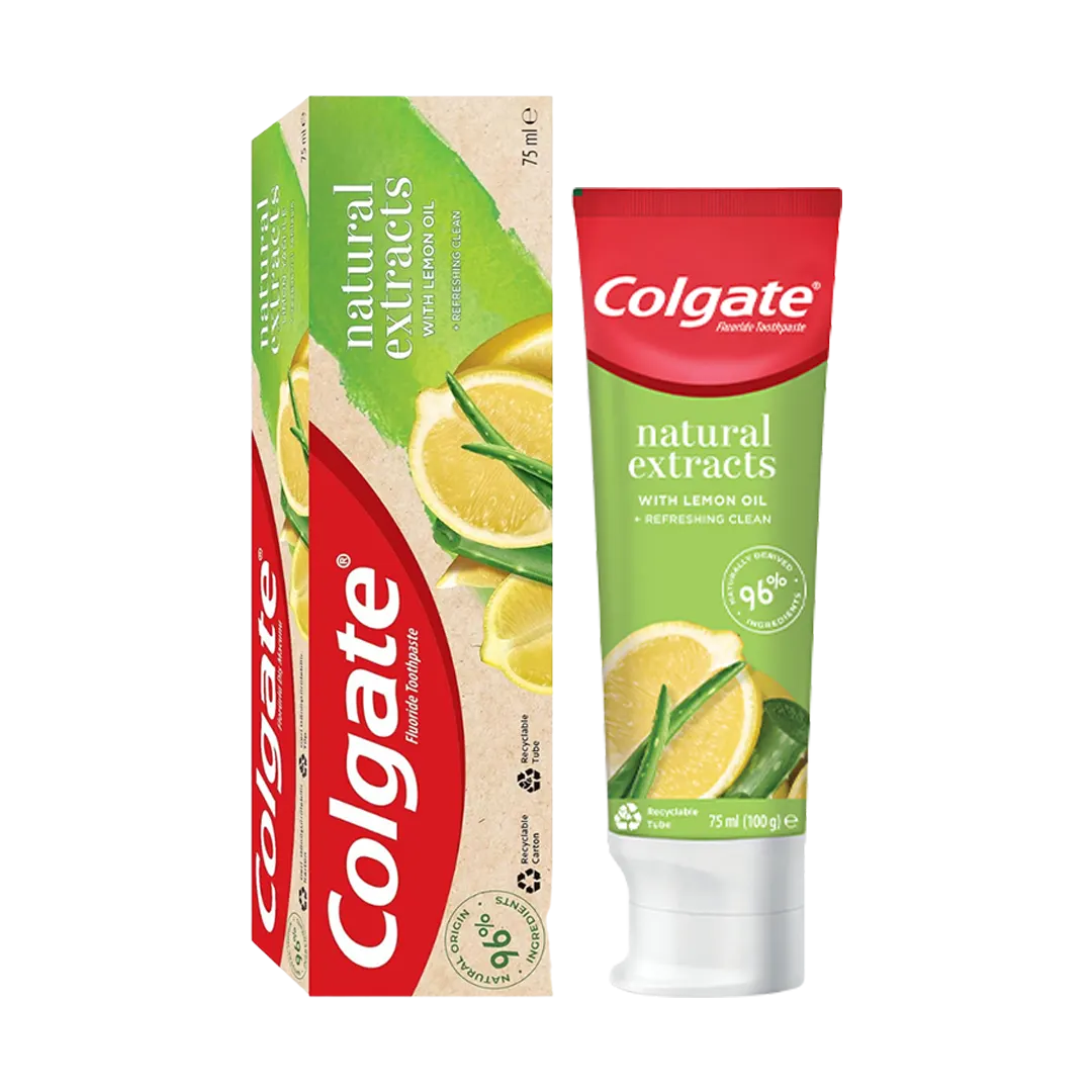 Colgate Natural Extracts With Lemon Oil Fluoride Toothpaste - 75ml