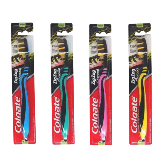 Colgate Zig Zag Charcoal Infused Bristles Medium Toothbrush - 4 Colors