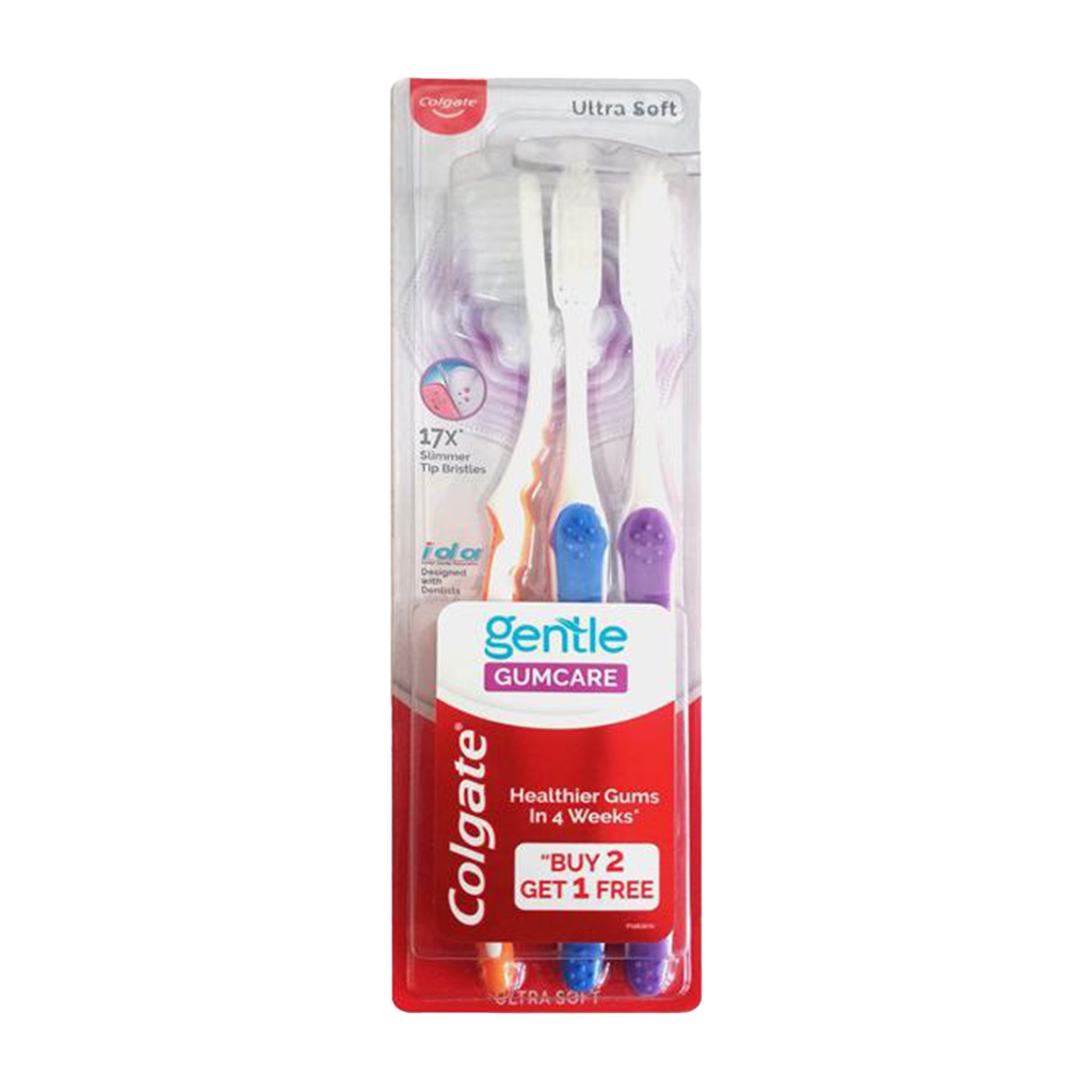 Colgate Gentle Gum Care Toothbrush - 3 Pieces