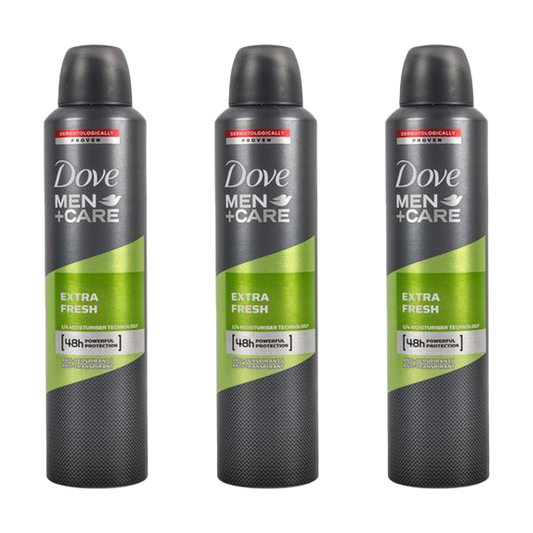 Dove Men + Care Extra Fresh Spray Deodorant - Pack of 3