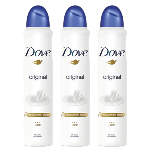 Dove Original 48H Anti-Perspirant Spray Deodorant For Her - Pack Of 3 - Beirut Free Zone