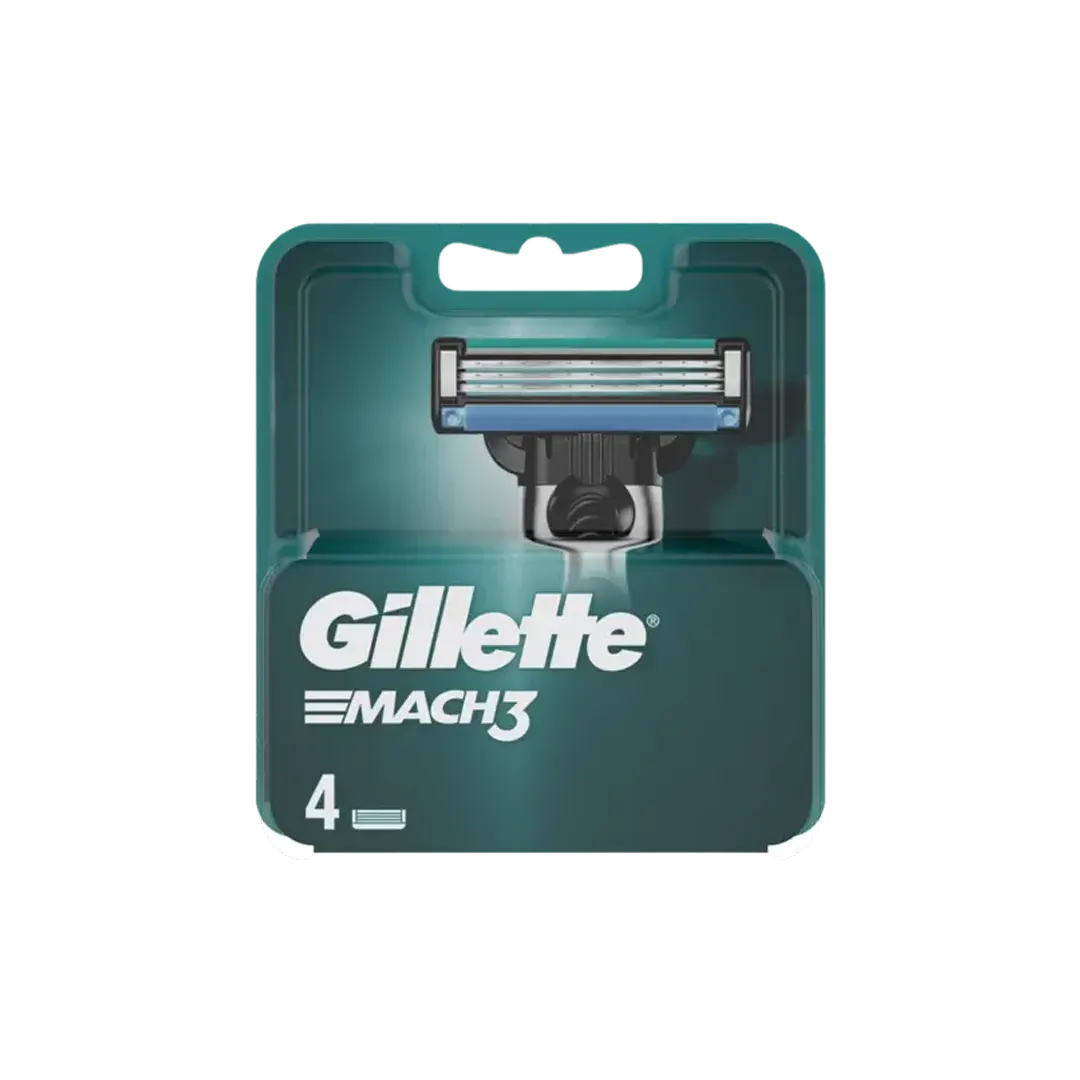 Gillette Mach 3 Extra Replacement Blade - 4Pcs