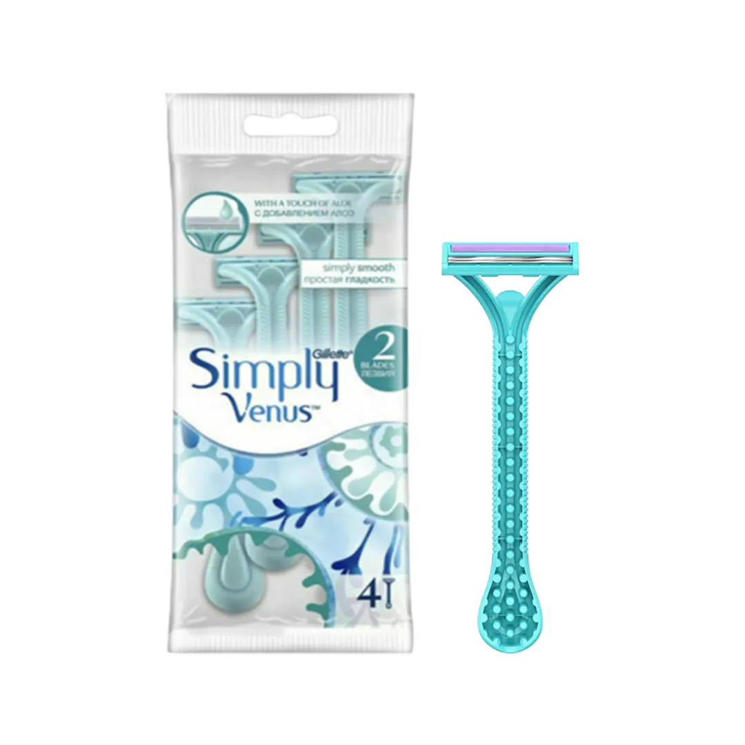 Gillette Simply Venus Disposable Razors For Women - 4Pcs