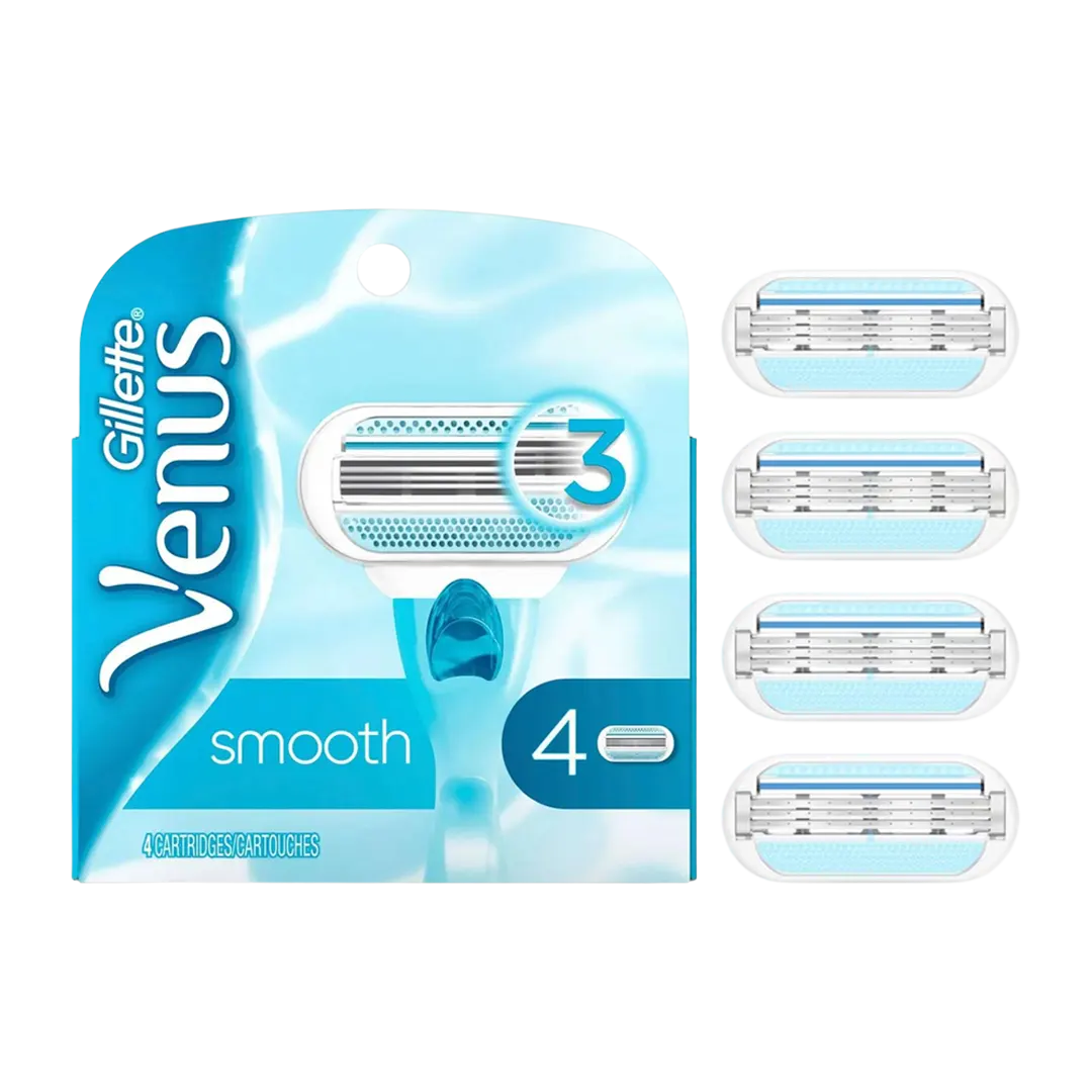 Gillette Venus Smooth Extra Replacement Blade - 4Pcs