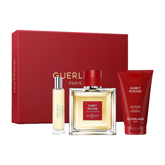 Guerlain Habit Rouge Eau De Toilette Men's Gift Set