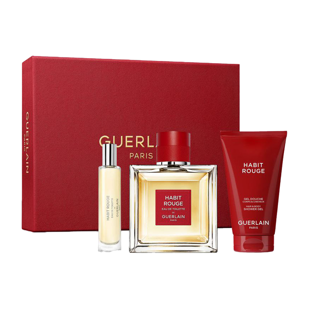 Guerlain Habit Rouge Eau De Toilette Men's Gift Set – Beirut Free Zone