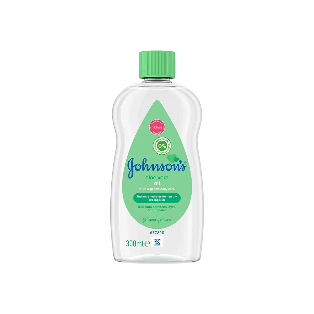 Johnson & Johnson Baby Aloe Vera Oil - 2 Sizes