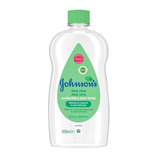 Johnson & Johnson Baby Aloe Vera Oil - 2 Sizes