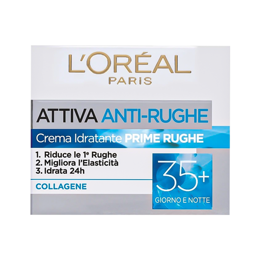 L'Oreal Attiva Anti-Rughe Cream Idratante Prime Rughe 35+ - 50ml