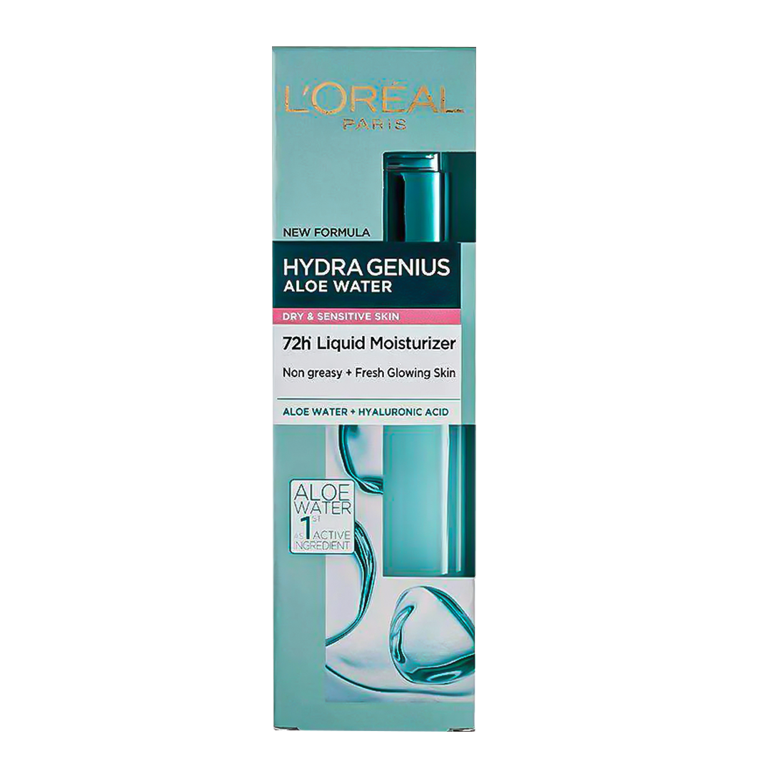 L'Oreal Hydra Genius Aloe Water For Dry & Sensitive Skin - 70ml