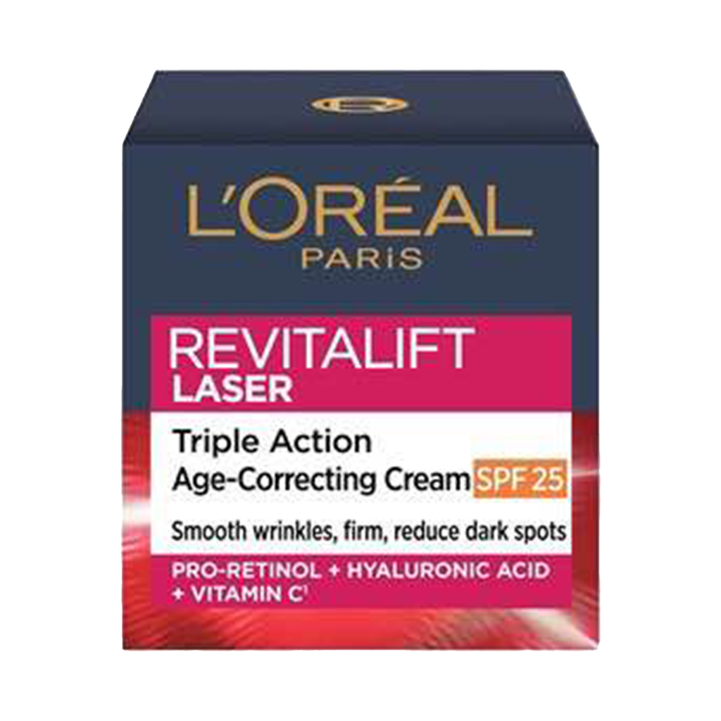 L'Oreal Revitalift Laser Triple Action Anti-Ageing SPF 25 Cream - 50ml