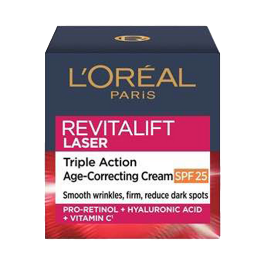 L'Oreal Revitalift Laser Triple Action Anti-Ageing SPF 25 Cream - 50ml