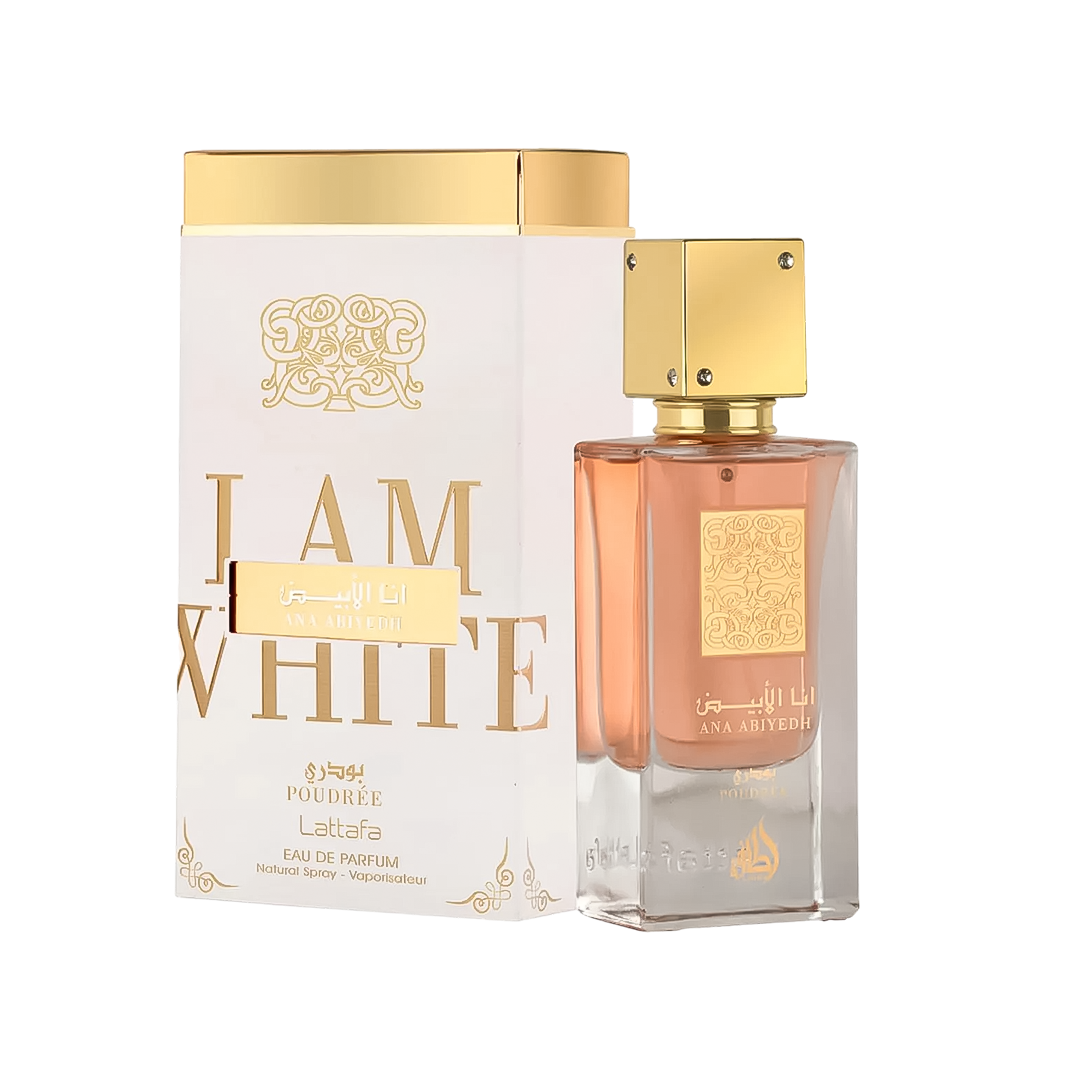 Lattafa I Am White Poudrée Eau De Parfum Pour Homme & Femme - 60ml