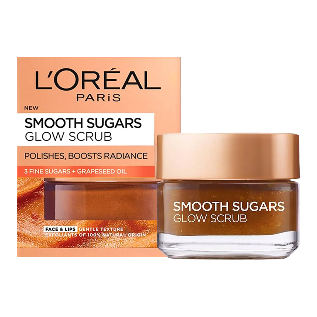 Loreal Smooth Sugars Glow Scrub - 50ml