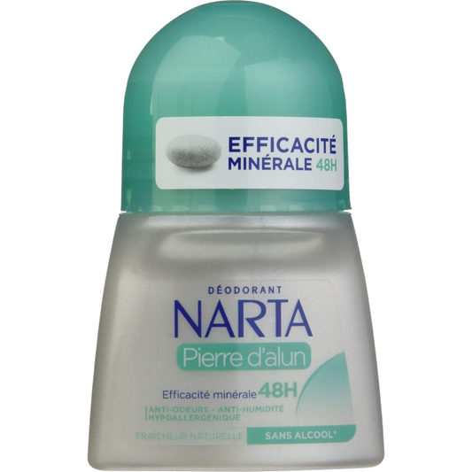 Narta Pierre d'Alun Roll On Deodorant Pour Homme & Femme - 50ml