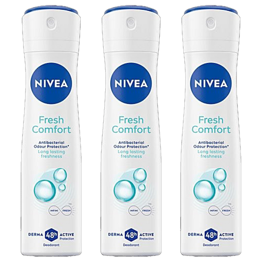 Nivea Fresh Comfort Spray Deodorant - Pack of 3