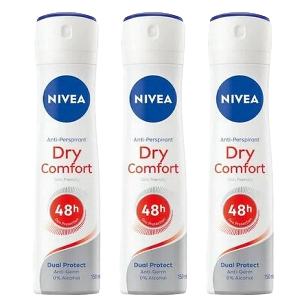 Nivea Fresh Dry Comfort Spray Deodorant - Pack of 3