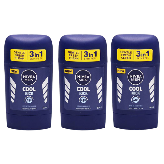 Nivea Cool Kick Deodorant Stick For Him - Pack of 3