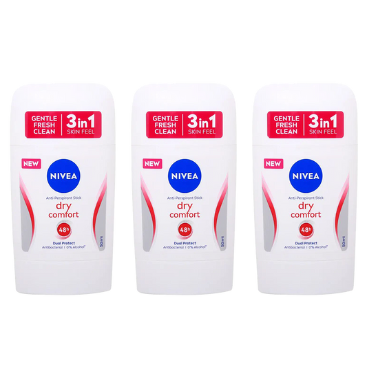 Nivea Dry Comfort Deodorant Stick For Her - Pack of 3