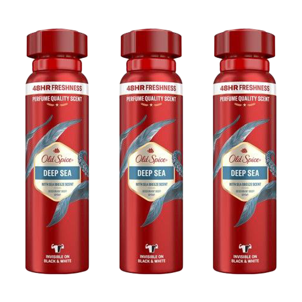 Old Spice Deep Sea Deodorant Spray For Him - Pack of 3