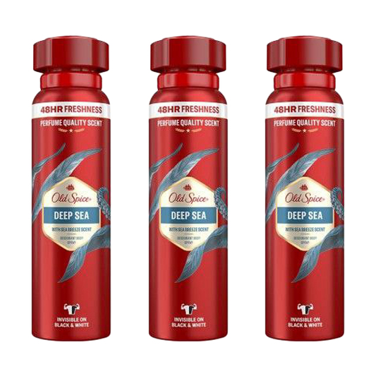 Old Spice Deep Sea Deodorant Spray For Him - Pack of 3